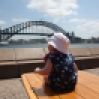 Isobel at Sydney Harbour Bridge Baby Travel Australia